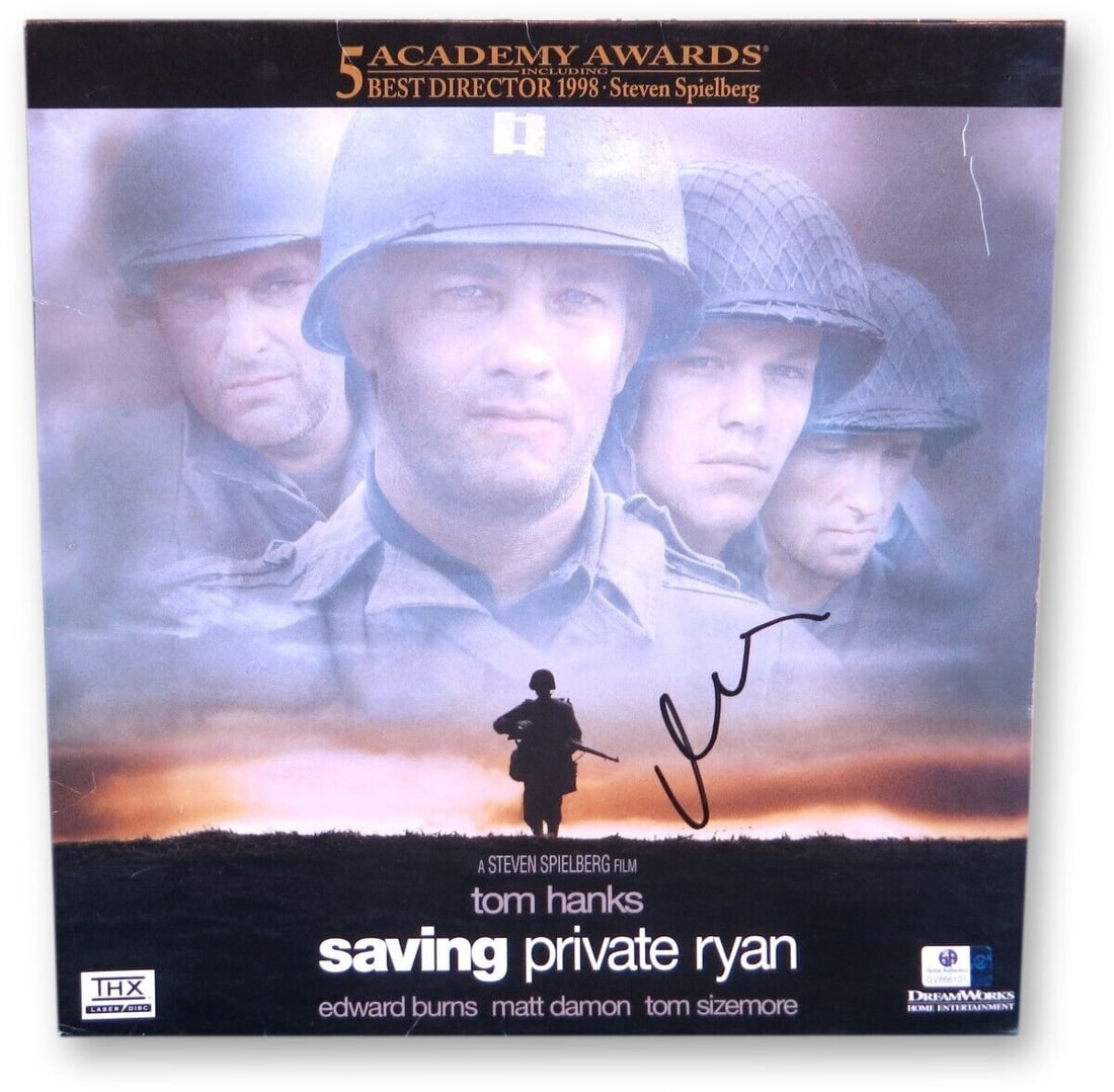 Matt Damon Signed Autographed Laserdisc Cover Saving Private Ryan GV866101: Matt Damon Signed Autographed Laserdisc Cover Saving Private Ryan GV866101 Industry: Movies Object Type: DVD Cover Original/Reproduction: Original Signed By: Matt Damon Autograph Authentication: Globa