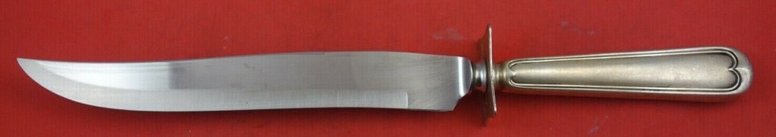 Fiddle Thread by Frank Smith Sterling Silver Roast Carving Knife 13 1/2": Fiddle Thread by Frank Smith Sterling Silver Roast Carving Knife 13 1/2" Fiddle thread by frank smith sterling silver roast carving knife hollow handle with stainless 13 1/2" in the pattern fiddle thr