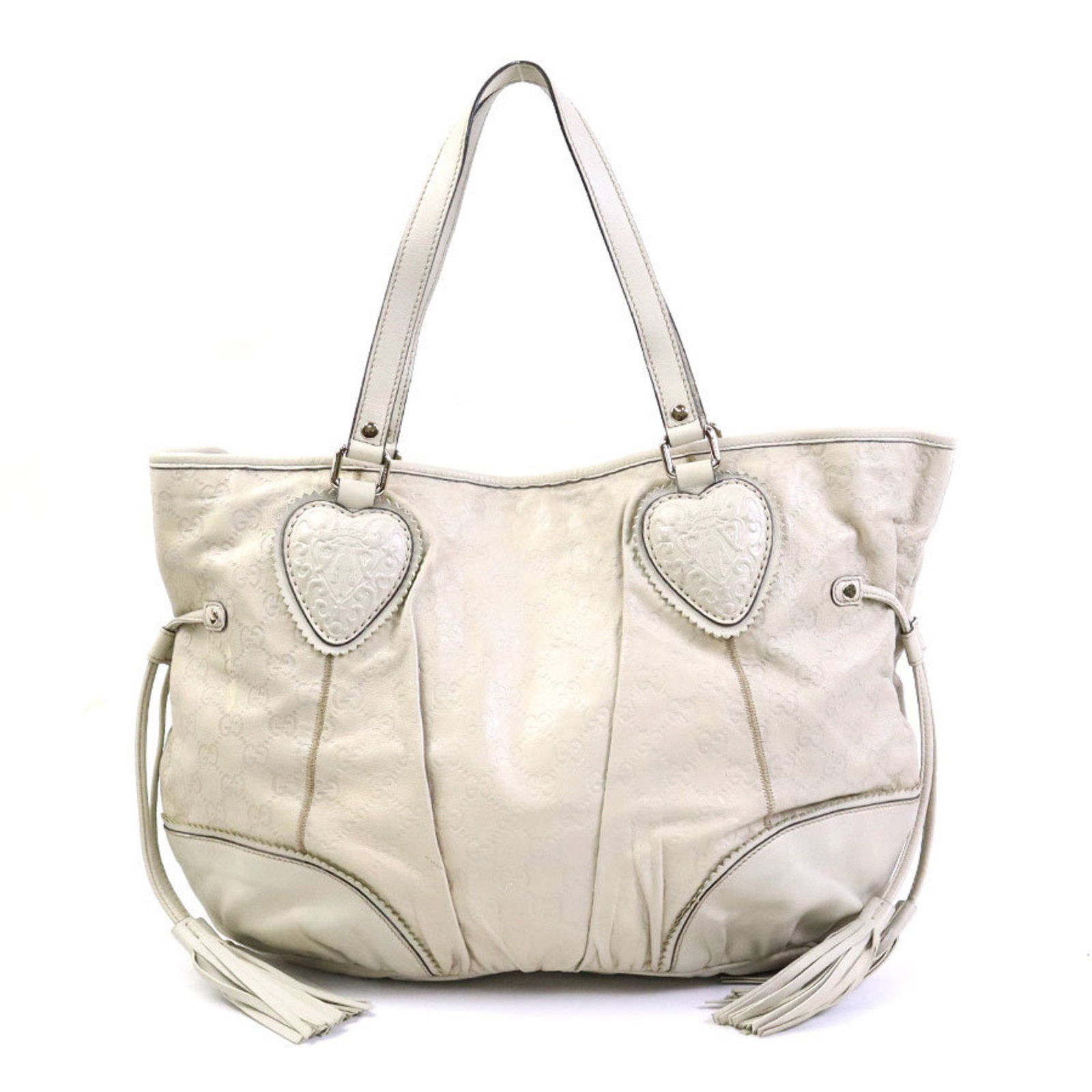 Gucci GUCCI tote bag sima leather light gray ladies 211954: Gucci GUCCI tote bag sima leather light gray ladies 211954 Brand: Gucci Type: Tote bag Material: Leather Leather: Color: Light gray Gender: Women Size (HxWxD): 30cm x 48cm x 13cm / 11.81 x 18.89 x 5.1