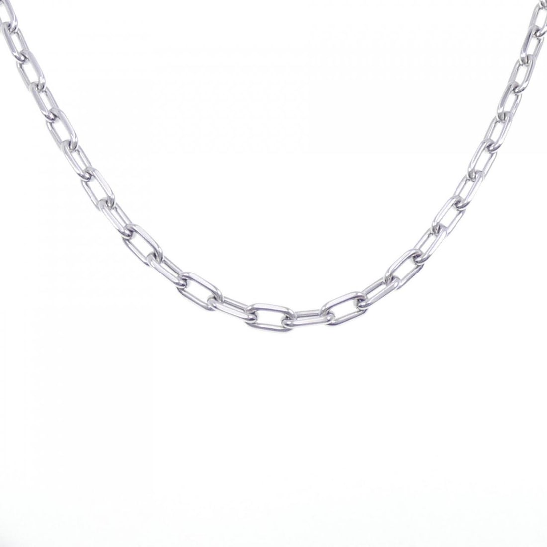 Cartier Spartacus Necklace: Cartier Spartacus Necklace Style: Necklace Material: 750 White Gold Gender: Ladies" Size: 47cm Accessories: No accessories Main Stone: No stones Weight: approx. 34.8g Actualsize: Chain Max. W: 4.9mm T
