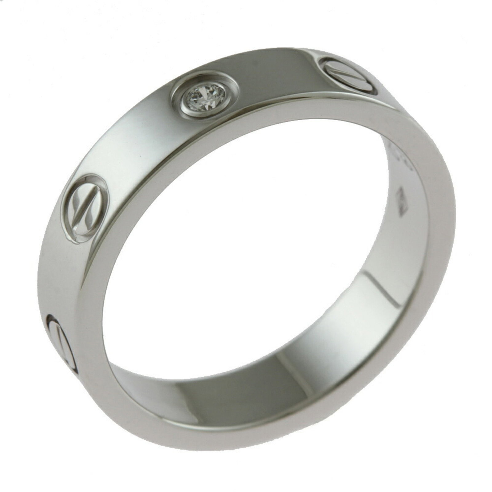 Cartier Love Diamond Ring No. 9 18K K18 White Gold Ladies CARTIER: Cartier Love Diamond Ring No. 9 18K K18 White Gold Ladies CARTIER Brand: Cartier Line: Love Number in Pack: 1 Type: Band ring Style: Business Fashion Gender: Women Material: White gold (18K) Stone: Di