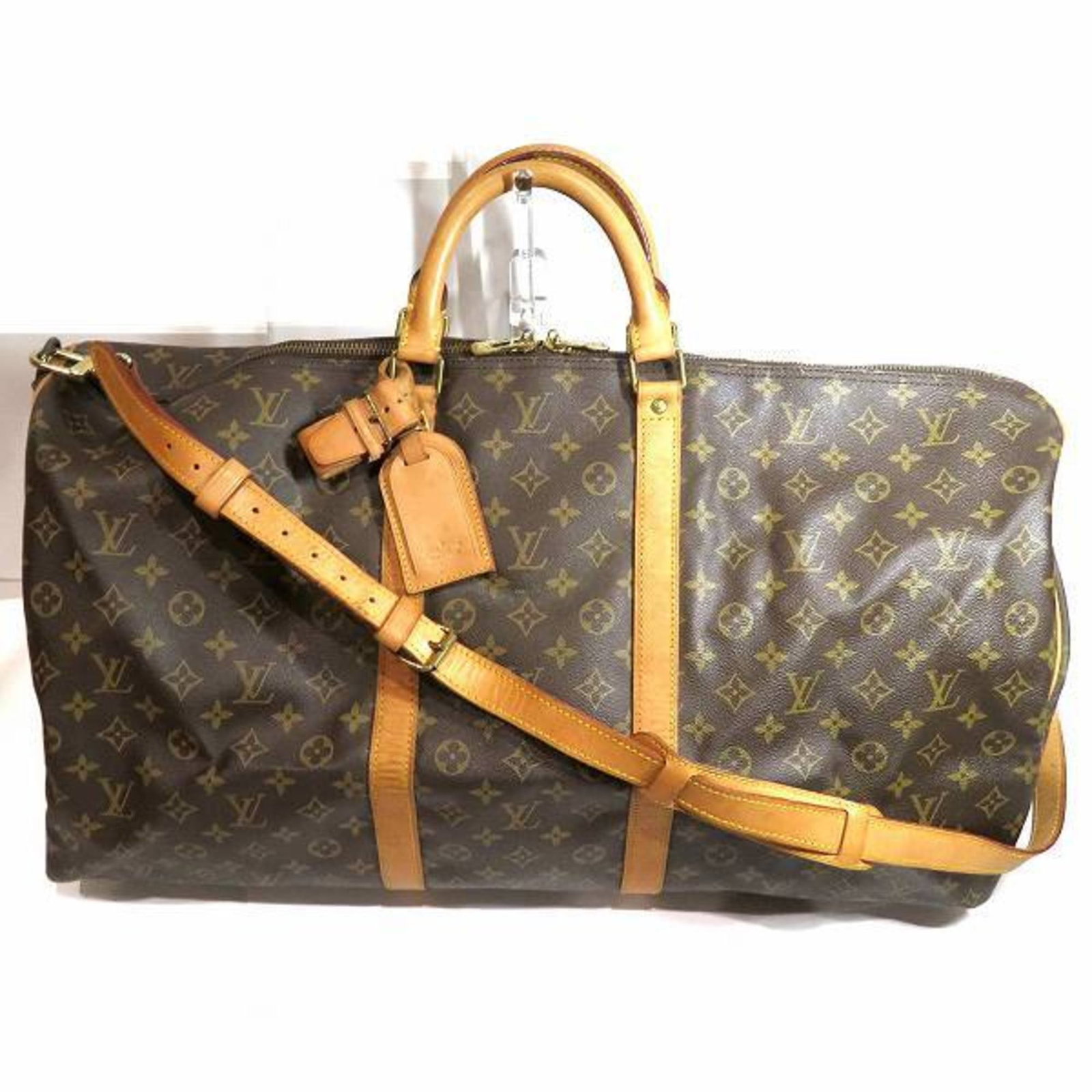 Louis Vuitton Monogram Keepall Bandouliere 60 M41412 Bag Boston Men Women: Louis Vuitton Monogram Keepall Bandouliere 60 M41412 Bag Boston Men Women Brand: Louis Vuitton Type: Boston bag Material: Monogram Monogram: Color: Brown Monogram Gender: Men Women Size (HxWxD): 32cm 