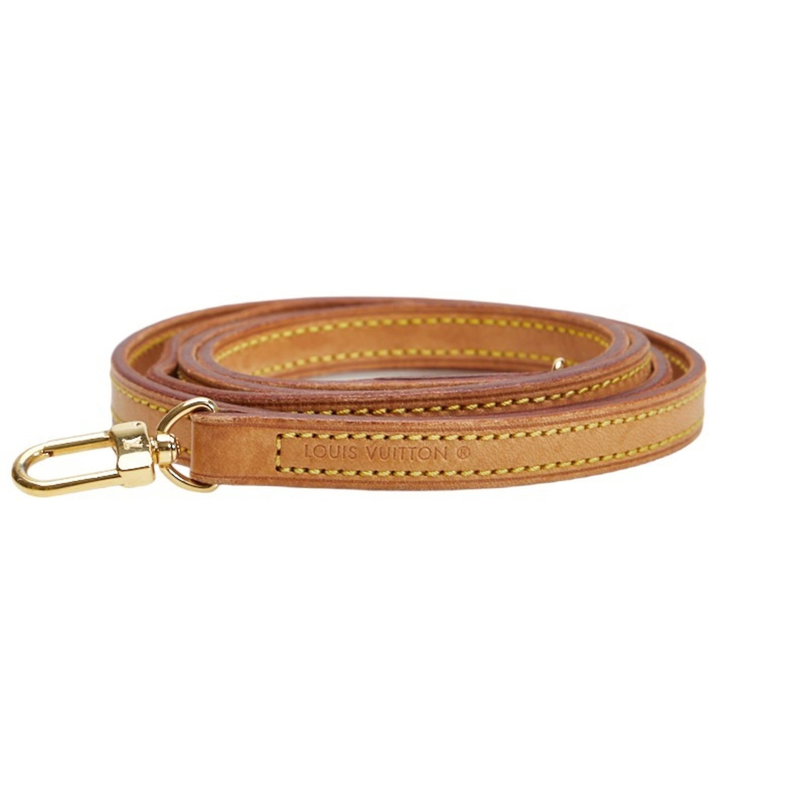 Louis Vuitton Shoulder Strap Brown Gold Leather Ladies LOUIS VUITTON: Louis Vuitton Shoulder Strap Brown Gold Leather Ladies LOUIS VUITTON Brand: Louis Vuitton Type: Strap Gender: Women Material: Leather Color: Brown Gold Size (HxWxD): 122cm x 7.00mm / 48.03 x 0.27 Cond