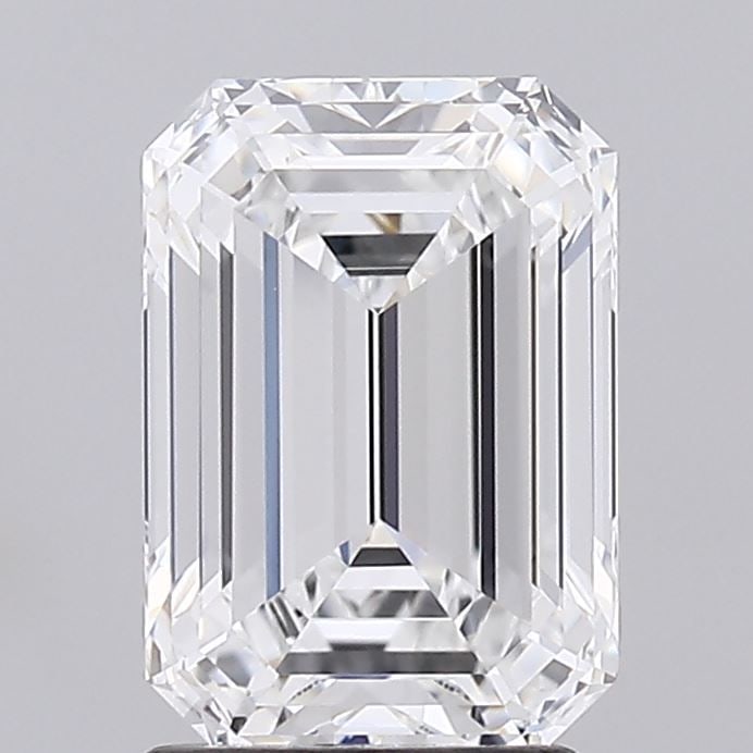 Ideal Loose Diamond - Emerald 2.15ct E VVS1: Ideal Loose Diamond - Emerald 2.15ct E VVS1 Ideal Cut: Yes Source: This is a real non-mined Diamond that has been grown in a lab Shape: Emerald Carats: 2.15 Color: E Clarity: VVS1 Ratio: 1.4373 Polish