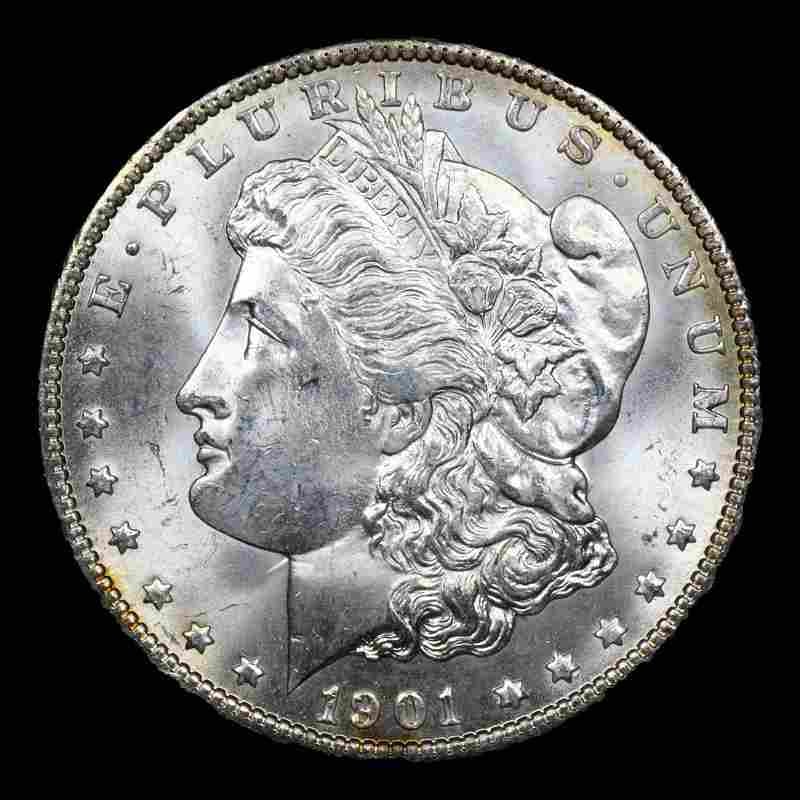 1901-o Morgan Dollar $1 Graded ms66+ By SEGS: 1901-o Morgan Dollar $1 Graded ms66+ By SEGS Mynt Auctions does not necessarily agree with SEGS grade on this example. Please inspect images and conduct your own research before bidding. The Mynt Guar