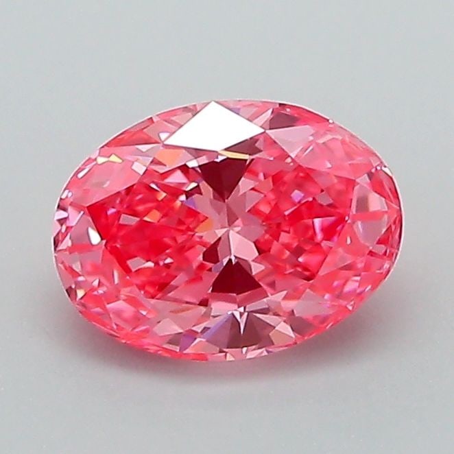 Ideal Loose Diamond - Oval 0.93ct Fancy Vivid Pink: Ideal Loose Diamond - Oval 0.93ct Fancy Vivid Pink Ideal Cut: Yes Source: This is a real non-mined Diamond that has been grown in a lab Shape: Oval Carats: 0.93 Color: Fancy Vivid Pink Clarity: VVS2 C