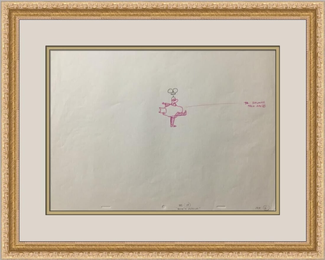 Original 1968 Beatles Yellow Submarine Production Drawing Boobs Rescue MX-6: Original 1968 Beatles Yellow Submarine Production Drawing Boobs Rescue MX-6 Animation Studio: King Features Signed By: Ron Campbell Character: Meanies Tradition: Western Animation Title: Yellow Submar