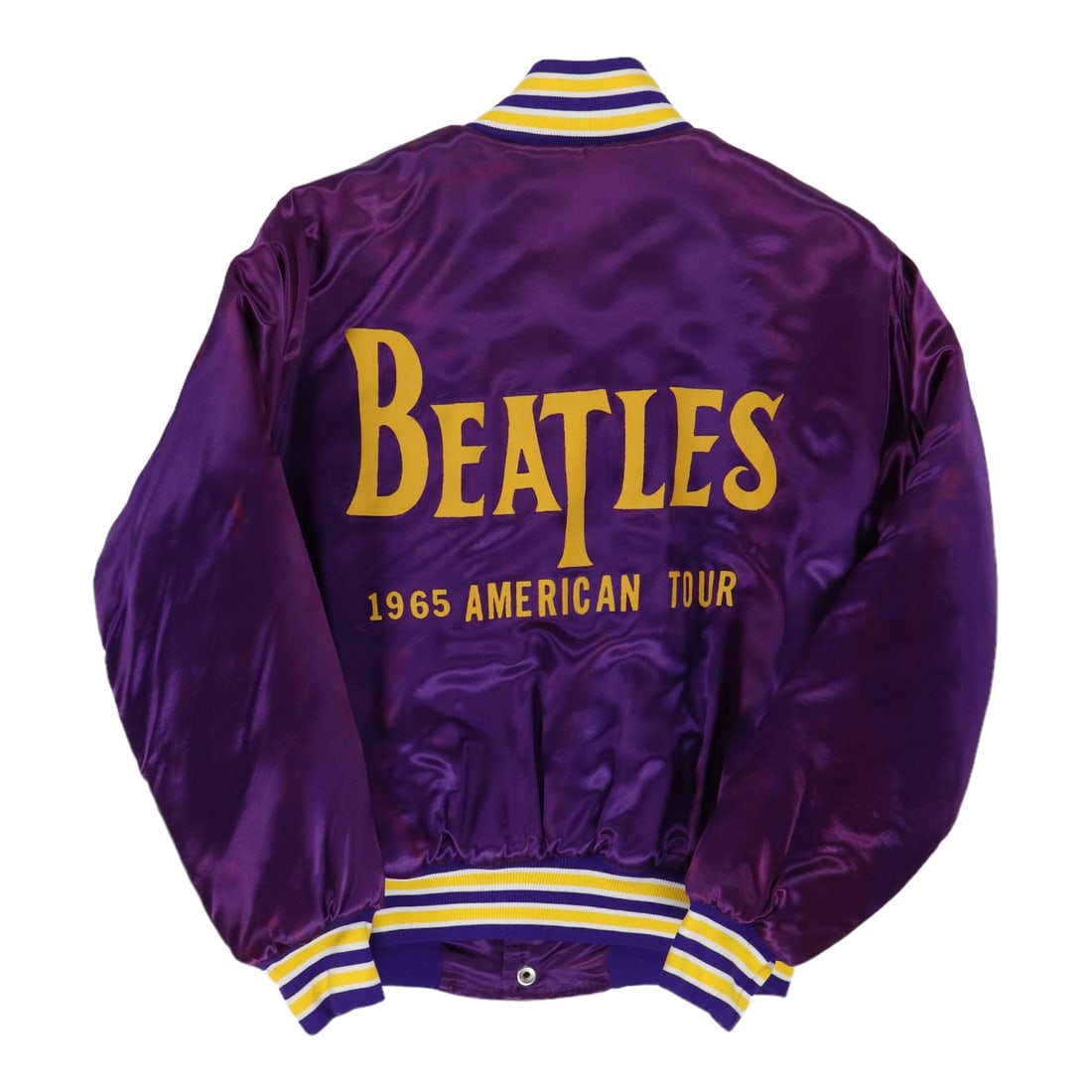 1970s Beatles 1965 American Tour Souvenir Jacket: 1970s Beatles 1965 American Tour Souvenir Jacket Original 1970s Beatles 1965 American Tour Souvenir Jacket. This is a true vintage jacket, not a modern reproduction. Sizes vary so please use measureme