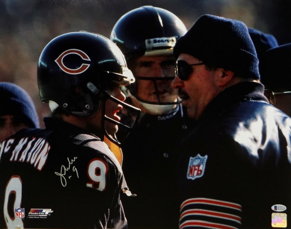 Jim McMahon Signed Chicago Bears 16x20 Talking With Ditka Photo- Beckett: Jim McMahon Signed Chicago Bears 16x20 Talking With Ditka Photo- Beckett Autograph Authentication: Beckett/ Team: Chicago Bears Player: Jim McMahon Original/Reprint: Original Sport: Football Pre-Owned