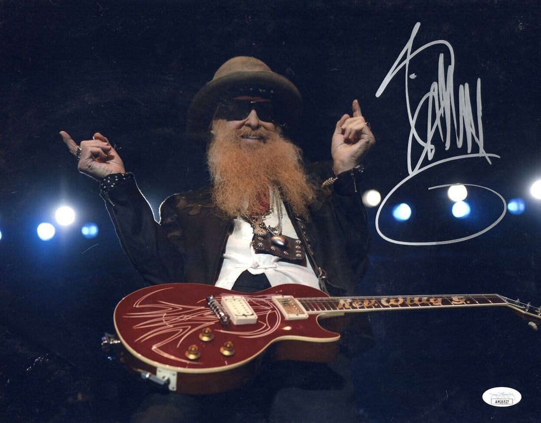 Billy Gibbons Signed Autographed 11X14 Photo ZZ Top Fingers Up JSA: Billy Gibbons Signed Autographed 11X14 Photo ZZ Top Fingers Up JSA Industry: Music Object Type: Photograph Original/Reproduction: Original Autograph Authentication: James Spence (JSA) Player: Billy Gi
