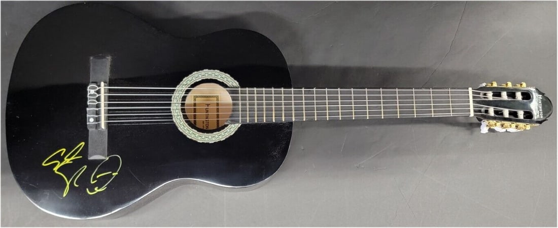 Adam Sandler Hand Signed Autographed Black Acoustic Guitar JSA: Adam Sandler Hand Signed Autographed Black Acoustic Guitar JSA Industry: Music Object Type: Guitar & Guitar Pick Original/Reproduction: Original Autograph Authentication: JSA Player: Adam Sandler Pre-