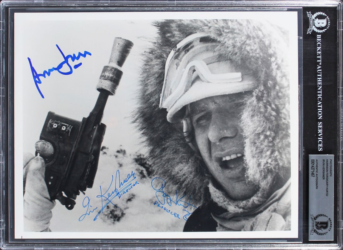 Star Wars (3) Ford Kurtz & Kershner Signed 8x10 Photo BAS Slabbed: Star Wars (3) Ford Kurtz & Kershner Signed 8x10 Photo BAS Slabbed Industry: Movies Object Type: Photograph Original/Reproduction: Original Autograph Authentication: Beckett Product Coa: Beckett Produc