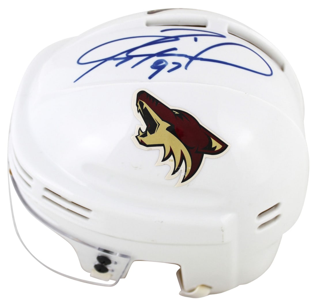 Coyotes Jeremy Roenick Signed Mini Helmet BAS #BK12655: Coyotes Jeremy Roenick Signed Mini Helmet BAS #BK12655 Sport: Hockey Product: Puck Original/Reprint: Original Player: Jeremy Roenick Team: Arizona Coyotes Autograph Authentication: Beckett Product Coa