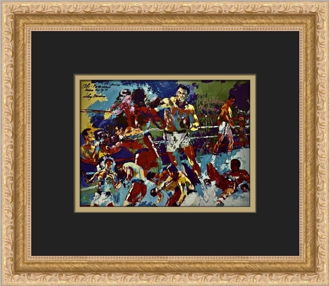 Leroy Neiman Ali-Foreman Zaire Custom Framed Print: Leroy Neiman Ali-Foreman Zaire Custom Framed Print Unit Of Sale: Single Piece Artist: LeRoy Neiman Size: Medium Custom Bundle: No Item Length: 13 in Region Of Origin: United States Framing: Matted & F