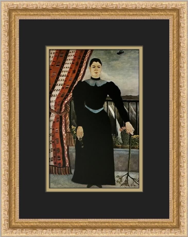 Henri Rousseau Portrait of a Woman Custom Framed Print: Henri Rousseau Portrait of a Woman Custom Framed Print Unit Of Sale: Single Piece Artist: Henri Rousseau Size: Medium Item Length: 12 in Region Of Origin: United States Framing: Matted & Framed Person