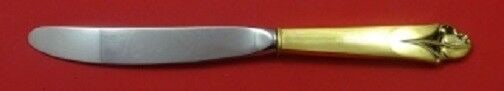 Woodlily Vermeil By Frank Smith Sterling Silver Regular Knife Modern 8 7/8" Gold: Woodlily Vermeil By Frank Smith Sterling Silver Regular Knife Modern 8 7/8" Gold Woodlily vermeil (gold) by frank smithsterling silver regular knife modern 8 7/8" in the pattern woodlily vermeil (gold