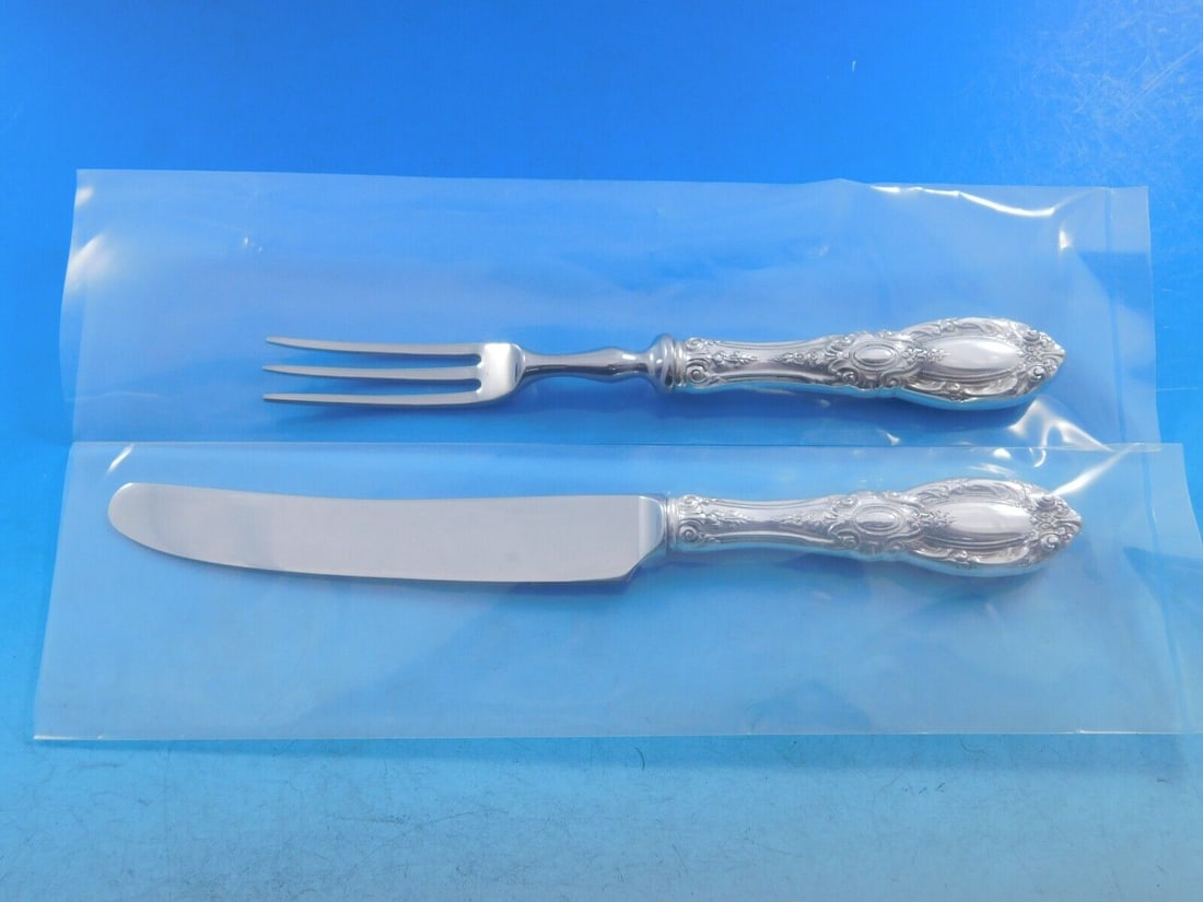 King Richard by Towle Sterling Silver Individual Fruit Set 2pc Custom Made HH WS: King Richard by Towle Sterling Silver Individual Fruit Set 2pc Custom Made HH WS King richard by towle sterling silver hollow handle with stainless implement custom made individual fruit set, 2-piece 