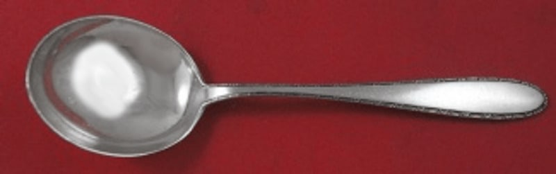 Manchester by Manchester Sterling Silver Cream Soup Spoon 6" Silverware: Manchester by Manchester Sterling Silver Cream Soup Spoon 6" Silverware Manchester by manchestersterling silver cream soup spoon, 6" in the pattern manchester by manchester. It is not monogrammed and 