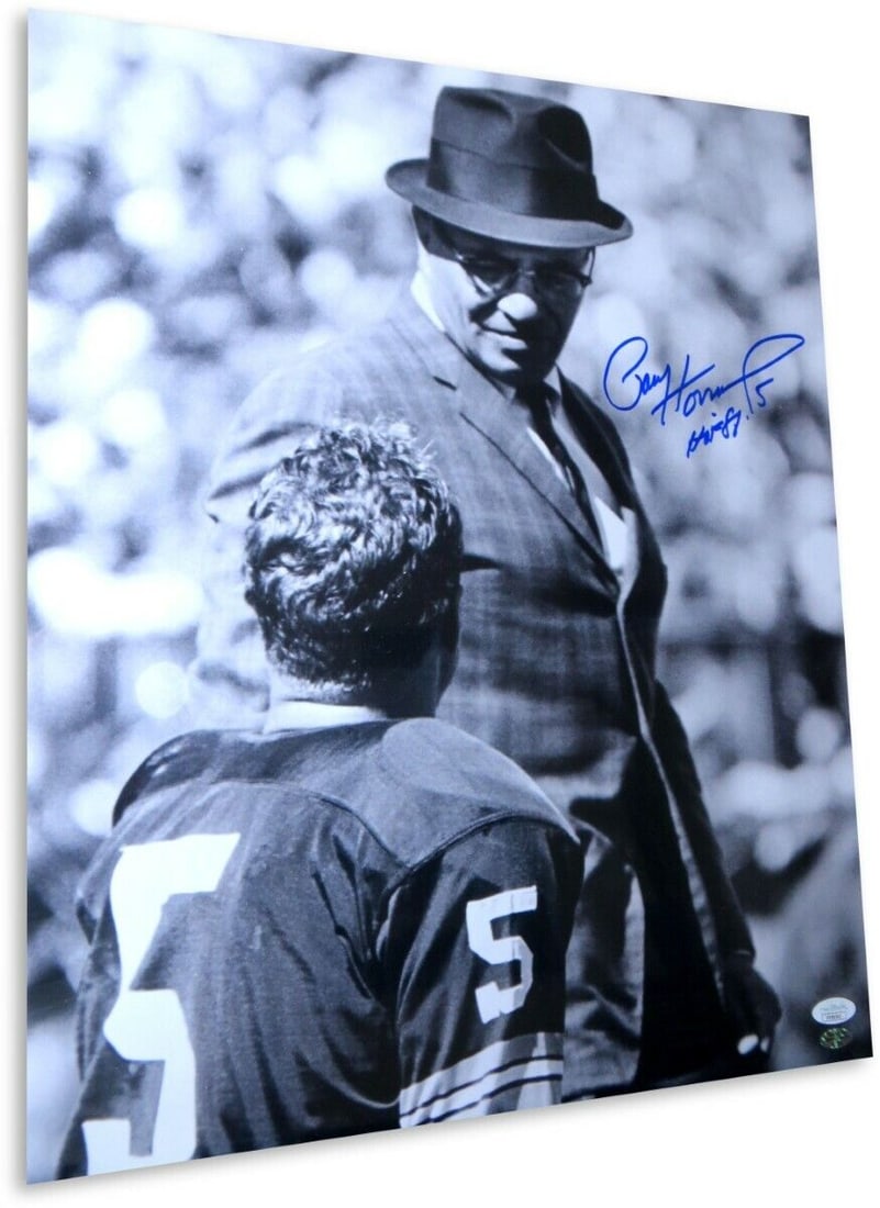 Paul Hornung Signed Autographed 16X20 Photo Packers HOF 86 Lombardi JSA: Paul Hornung Signed Autographed 16X20 Photo Packers HOF 86 Lombardi JSA Sport: Football Product: Photo Original/Reprint: Original Player: Paul Hornung Team: Green Bay Packers Autograph Authentication:
