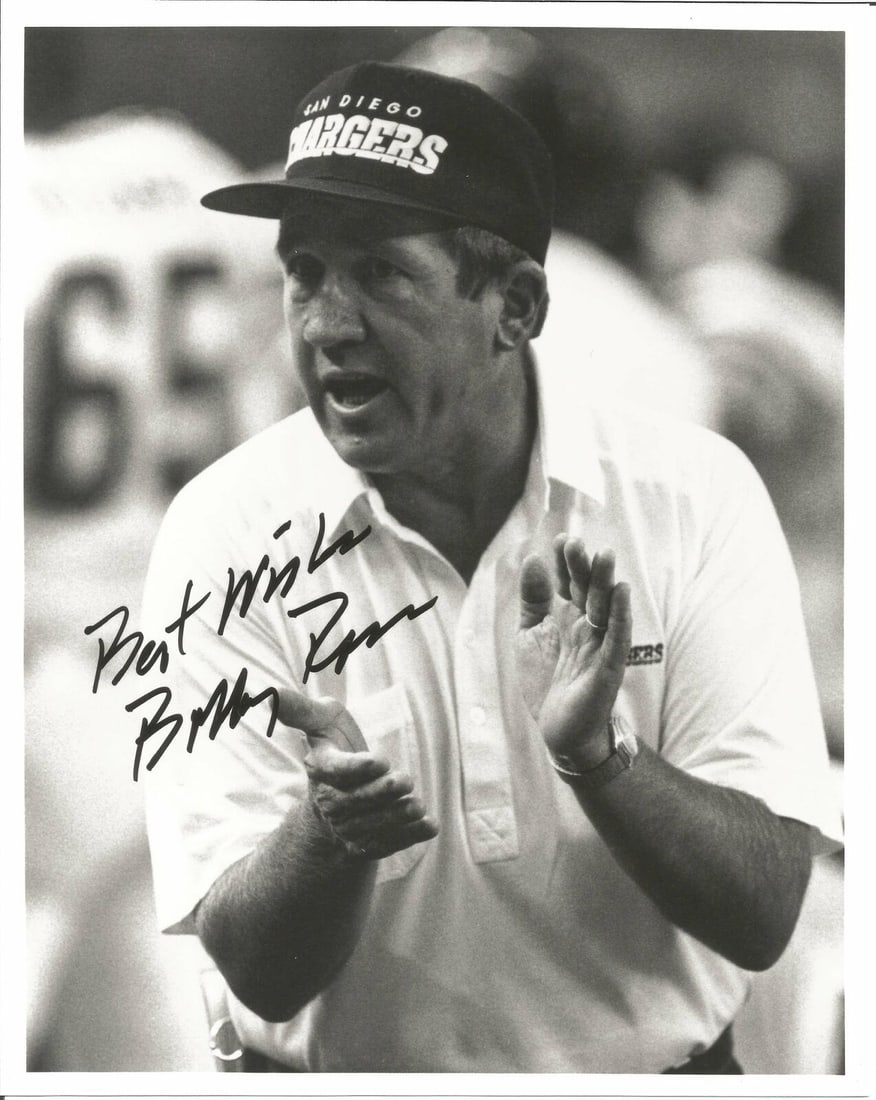 Bobby Ross San Diego Chargers Signed/Autographed 8x10 B/W Photo 150054: Bobby Ross San Diego Chargers Signed/Autographed 8x10 B/W Photo 150054 Sport: Football Product: Photo Original/Reprint: Original Team: San Diego Chargers Autograph Authentication: Seller League: NFL P