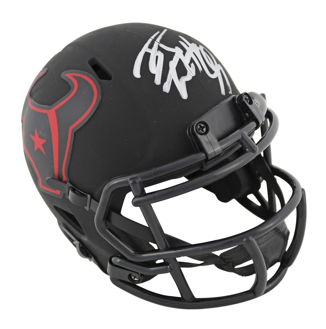 Texans J.J. Watt Signed Eclipse Speed Mini Helmet BAS Witnessed: Texans J.J. Watt Signed Eclipse Speed Mini Helmet BAS Witnessed Sport: Football Product: Helmet Original/Reprint: Original Player: J.J. Watt Team: Houston Texans Autograph Authentication: Beckett Prod