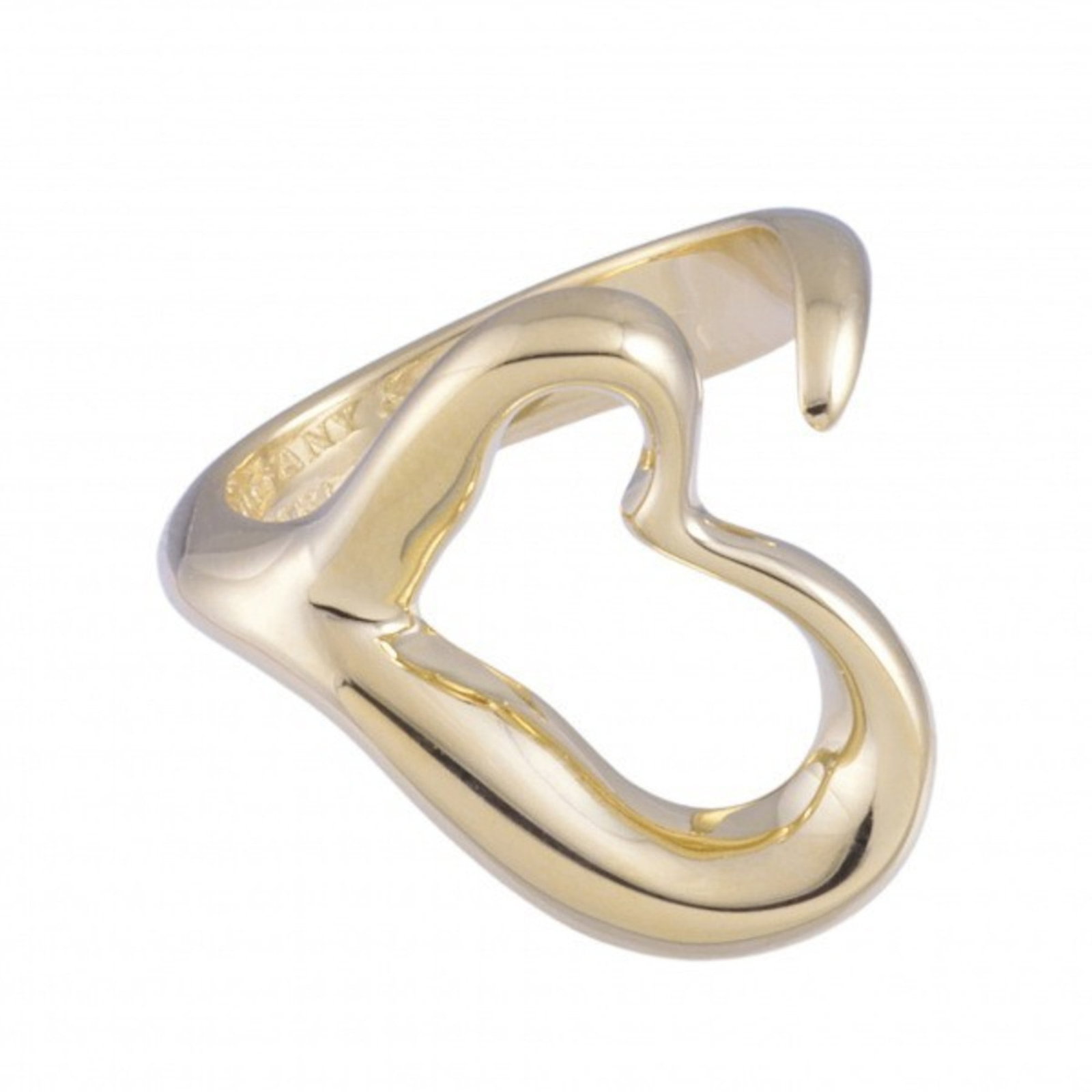 Tiffany Elsa Peretti Open Heart Ring K18YG Yellow Gold: Tiffany Elsa Peretti Open Heart Ring K18YG Yellow Gold Brand: Tiffany Line: Open Heart Type: Band ring Gender: Women Material: Yellow gold (18K) US Size: 4.5 Weight: 9.3g / 0.32oz. Condition: Used (ve