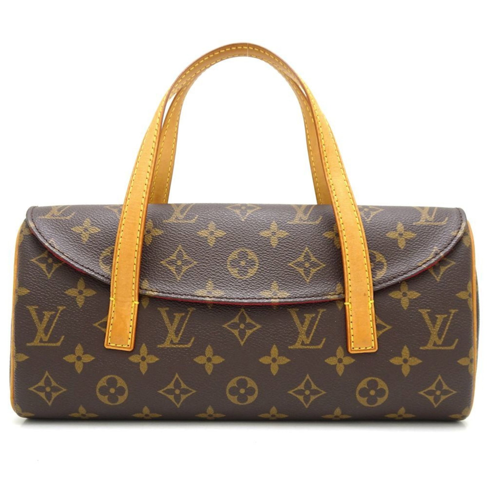 LOUIS VUITTON Monogram Sonatine M51902 Handbag Brown 350679: LOUIS VUITTON Monogram Sonatine M51902 Handbag Brown 350679 Brand: Louis Vuitton Type: Handbag Material: Monogram Monogram: Color: Brown Gender: Women Size (HxWxD): 13.5cm x 28.5cm x 6.5cm / 5.31 x 11