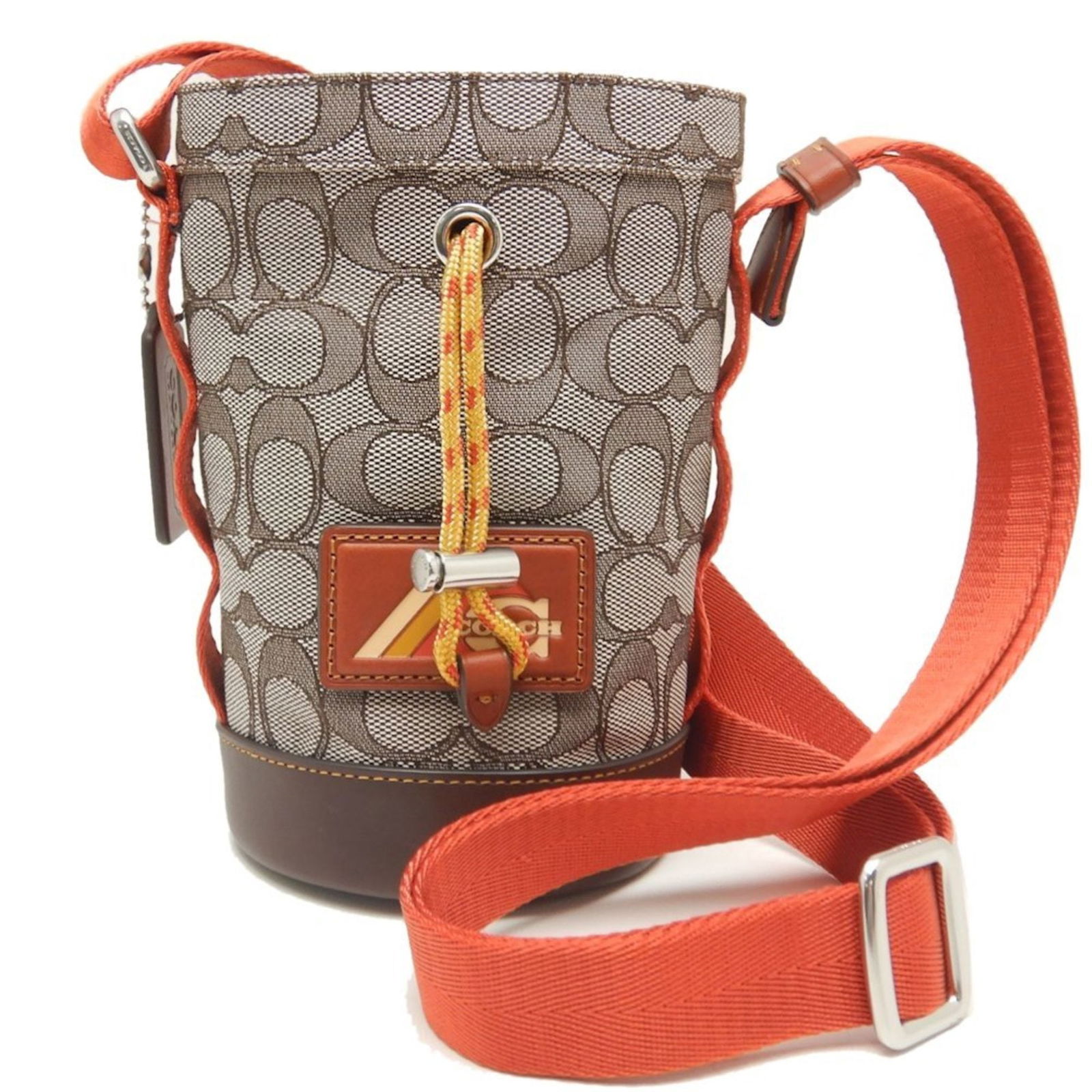 Coach COACH Utility Crossbody CH752 Shoulder Bag Signature Jacquard Canvas Oak Brown Orange 250792: Coach COACH Utility Crossbody CH752 Shoulder Bag Signature Jacquard Canvas Oak Brown Orange 250792 Brand: Coach Model: CH752 Type: Shoulder bag Material: Canvas Canvas: Color: Brown Orange Hardware Co
