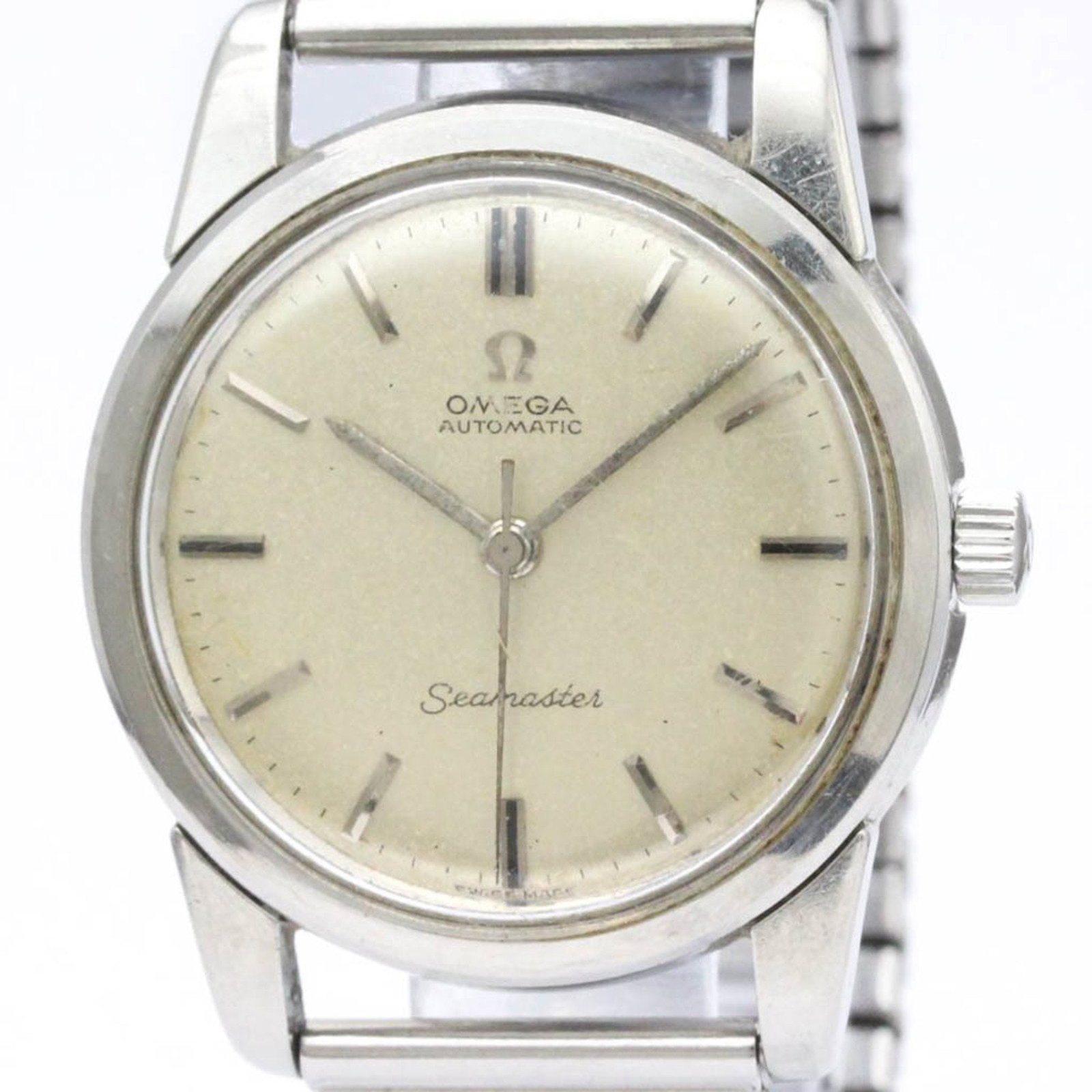 Vintage OMEGA Seamaster Cal 552 Stainless Steel Mens Watch 165.009 BF557763: Vintage OMEGA Seamaster Cal 552 Stainless Steel Mens Watch 165.009 BF557763 Brand: Omega Line: Seamaster Model: 165.009 Type: Wristwatch Style: Dress/Formal Gender: Men Material (Case): Stainless stee