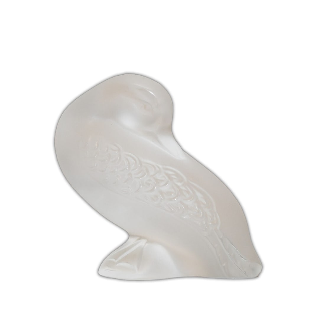 Lalique France Crystal Frosted Naughty Duck: Lalique France Crystal Frosted Naughty Duck Type: Decorative Original/Licensed Reproduction: Original Type Of Glass: Crystal Color: Clear Object Type: Paperweight Theme: Animal Material: Crystal Featu