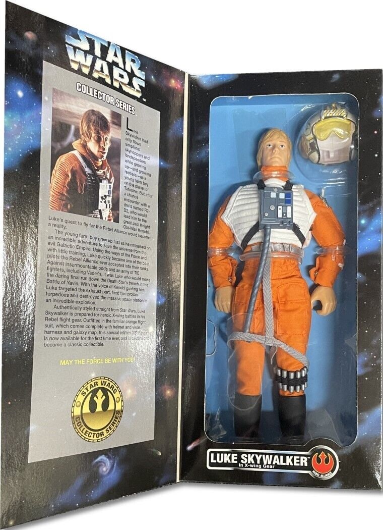 Luke Skywalker Action Figure Star Wars Collector Series X-wing: Luke Skywalker Action Figure Star Wars Collector Series X-wing Player: Luke Skywalker Pre-Owned While the lot images are representative of the item, the size, placement and strength of the signature m