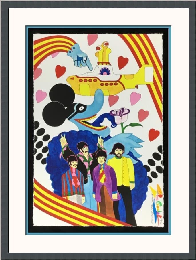 Ron Campbell Velvet Rose L/ED Signed and Numbered Giclee Print Framed: Ron Campbell Velvet Rose L/ED Signed and Numbered Giclee Print Framed Animation Studio: Yellow Submarine Character: Beatles Signed By: Ron Campbell Tradition: Western Animation Signed: Yes Custom Bund