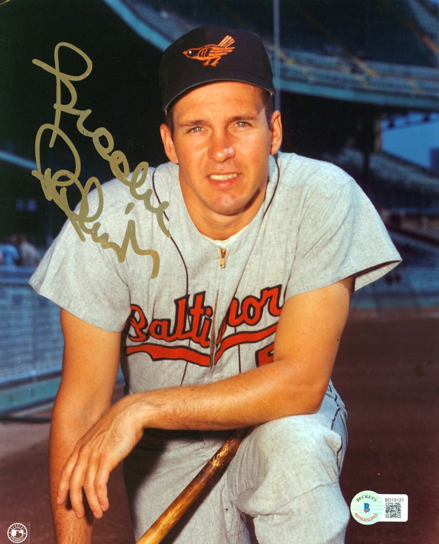Orioles Brooks Robinson Signed 8x10 Photo Autographed BAS #BD19121: Orioles Brooks Robinson Signed 8x10 Photo Autographed BAS #BD19121 Sport: Baseball Product: Photo Original/Reprint: Original Player: Brooks Robinson Team: Baltimore Orioles Autograph Authentication: B