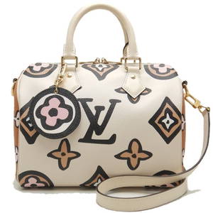 LOUIS VUITTON Bandouliere 25 M45828 Handbag Monogram Wild at Heart Creme 251045