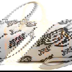 LOUIS VUITTON Bandouliere 25 M45828 Handbag Monogram Wild at Heart Creme 251045: LOUIS VUITTON Bandouliere 25 M45828 Handbag Monogram Wild at Heart Creme 251045 Brand: Louis Vuitton Line: Monogram Model: M45828 Type: Handbag Material: PVC PVC: Hardware Color: Gold 