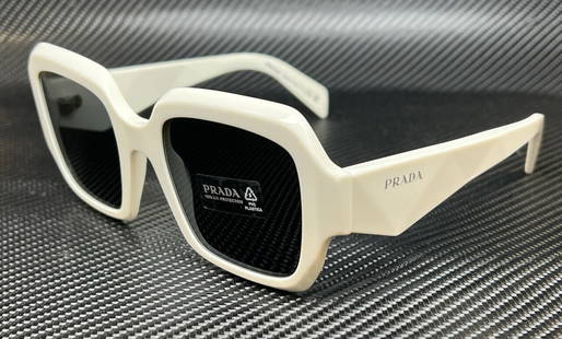 PRADA PR 28ZS 17K08Z White Talc Dark Grey Womens 53 mm Sunglasses: PRADA PR 28ZS 17K08Z White Talc Dark Grey Womens 53 mm Sunglasses Frame Color: White Type: Sunglasses New The Mynt Guarantee: All items in this auction are guaranteed to be 100% authentic. At