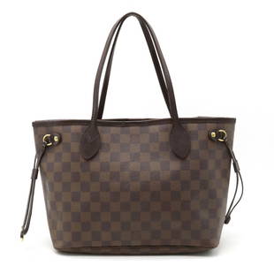 LOUIS VUITTON Damier Neverfull PM Tote Bag Shoulder Handbag N51109: LOUIS VUITTON Damier Neverfull PM Tote Bag Shoulder Handbag N51109 Brand: Louis Vuitton Model: N51109 Type: Handbag Shoulder bag Tote bag Material: Damier Canvas Damier Canvas: Color: Damier