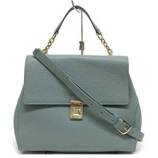 Furla Shoulder Bag Handbag 2WAY Chain Blue Dull Color Leather Ladies Fashion: Furla Shoulder Bag Handbag 2WAY Chain Blue Dull Color Leather Ladies Fashion Brand: Furla Type: Handbag Shoulder bag Material: Leather Leather: Color: Blue Inner Pocket: Zipper pocket1 Open