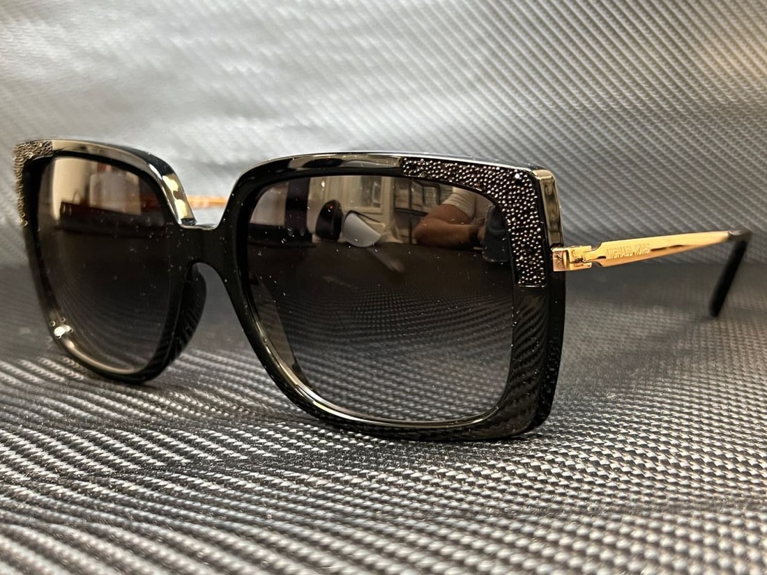 MICHAEL KORS MK2131 33328G Black Rectangle Womens 56 mm Sunglasses: MICHAEL KORS MK2131 33328G Black Rectangle Womens 56 mm Sunglasses Frame Color: Black Style: Rectangle Type: Sunglasses New The Mynt Guarantee: All items in this auction are guaranteed to be 100% auth