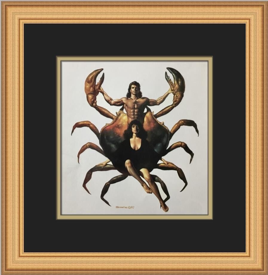 Boris Vallejo The Crab Custom Framed Print: Boris Vallejo The Crab Custom Framed Print Unit Of Sale: Single Piece Artist: Boris Vallejo Size: Medium Item Length: 14 in Region Of Origin: United States Framing: Matted & Framed Personalize: No Yea