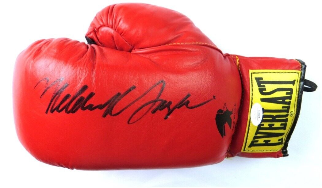 Meldrick Taylor Signed Autograph Boxing Glove 1984 Gold Medal Winner JSA: Meldrick Taylor Signed Autograph Boxing Glove 1984 Gold Medal Winner JSA Sport: Boxing Product: Glove Original/Reprint: Original Player: Meldrick Taylor Autograph Authentication: James Spence (JSA) Pr