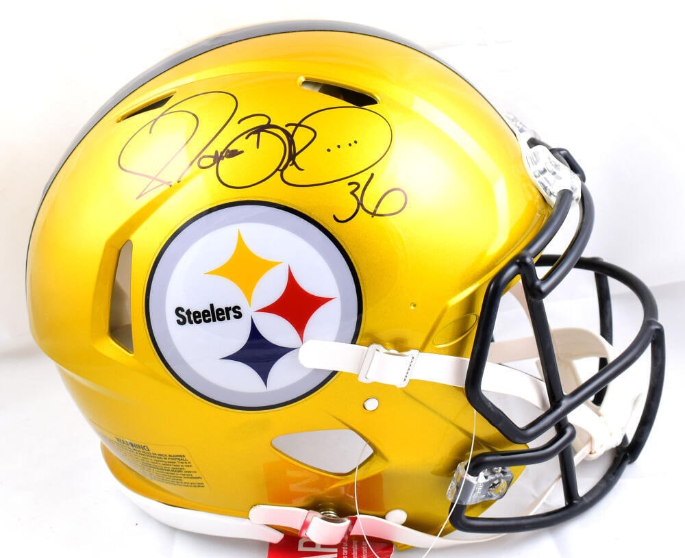 Jerome Bettis Signed Steelers F/S Flash Speed Helmet - Beckett W *thin: Jerome Bettis Signed Steelers F/S Flash Speed Helmet - Beckett W *thin Sport: Football-NFL Product: Helmet Original/Reprint: Original Player: Jerome Bettis Team: Pittsburgh Steelers Autograph Authenti