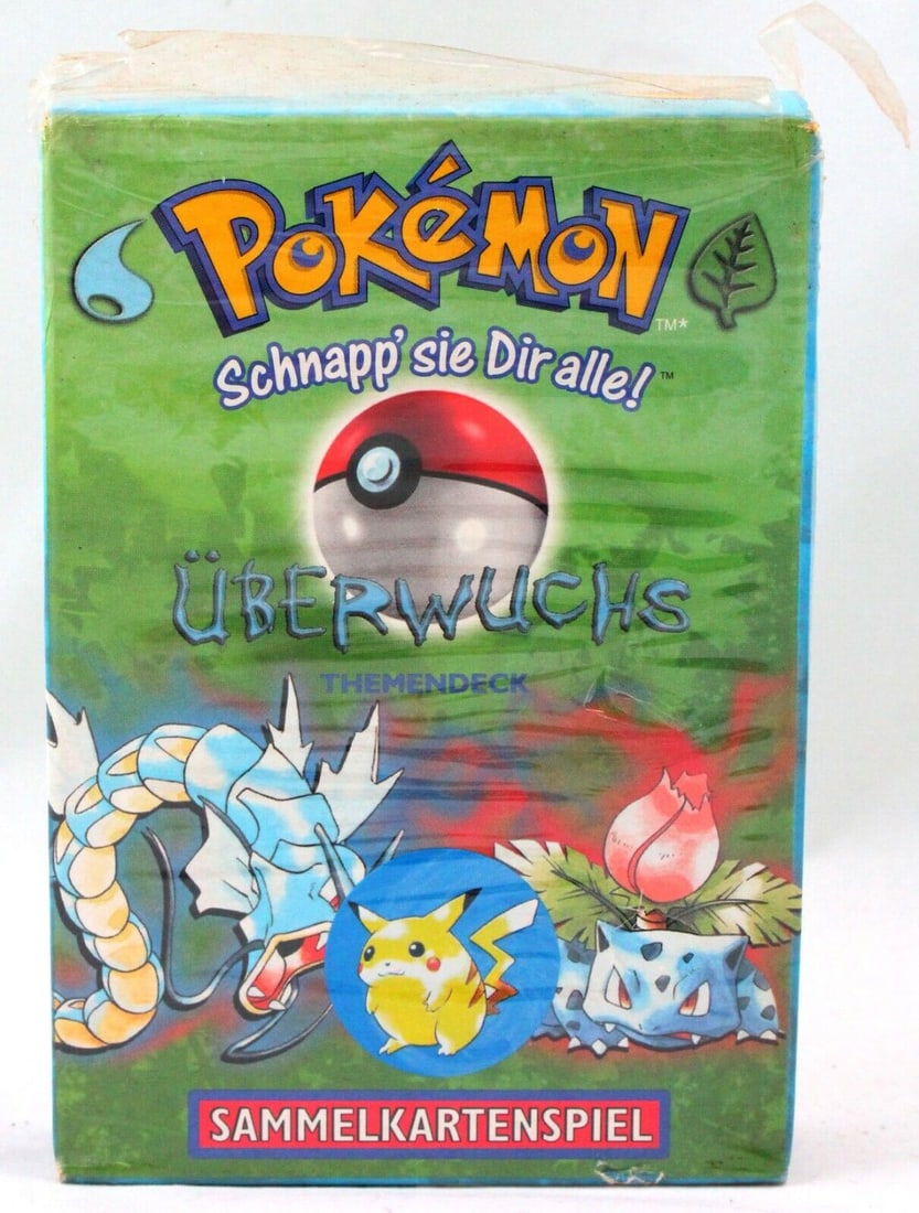1999 Unopened Pokemon Series 1 German Starter Deck Mostly Sealed Uberwuchs: 1999 Unopened Pokemon Series 1 German Starter Deck Mostly Sealed Uberwuchs Set: POKEMON SERIES 1 Number Of Boxes: 1 Features: 1st Edition Booster Year Manufactured: 1999 Manufacturer: Wizards of the C
