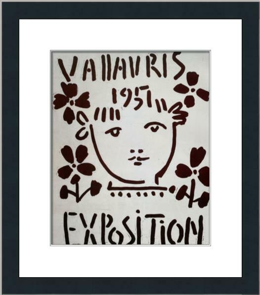 Pablo Picasso - Vallauris Exhibition Print Newly Custom Framed: Pablo Picasso - Vallauris Exhibition Print Newly Custom Framed Features: Framed Matted Region Of Origin: united states Item Width: 16 in Title: Vallauris Exibition Production Technique: Lithography It