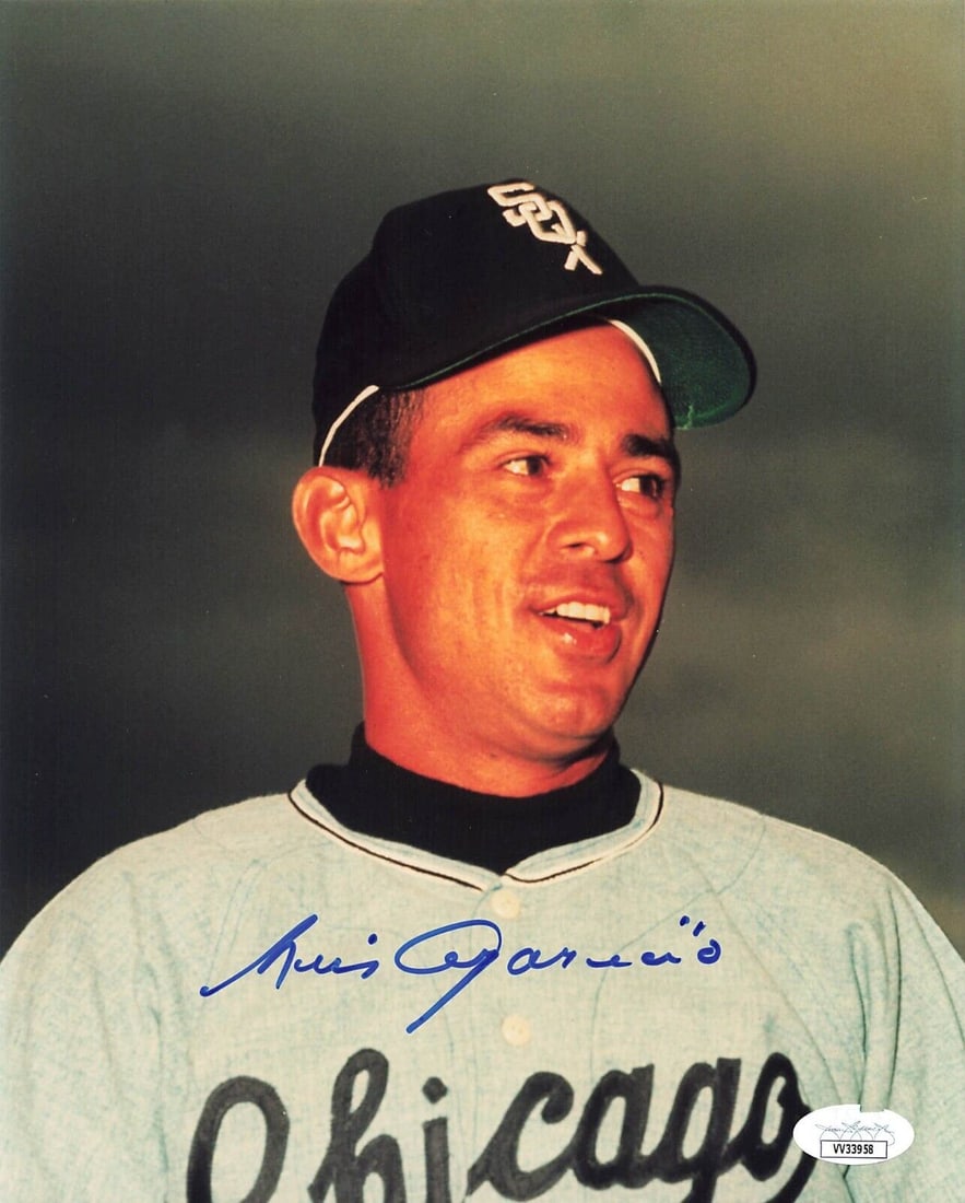 Luis Aparicio Signed 8x10 Photo Chicago White Sox (JSA VV33958): Luis Aparicio Signed 8x10 Photo Chicago White Sox (JSA VV33958) Player: Luis Aparicio Sport: Baseball-MLB Autograph Authentication: James Spence Authentication (JSA) Original/Reprint: Original Product