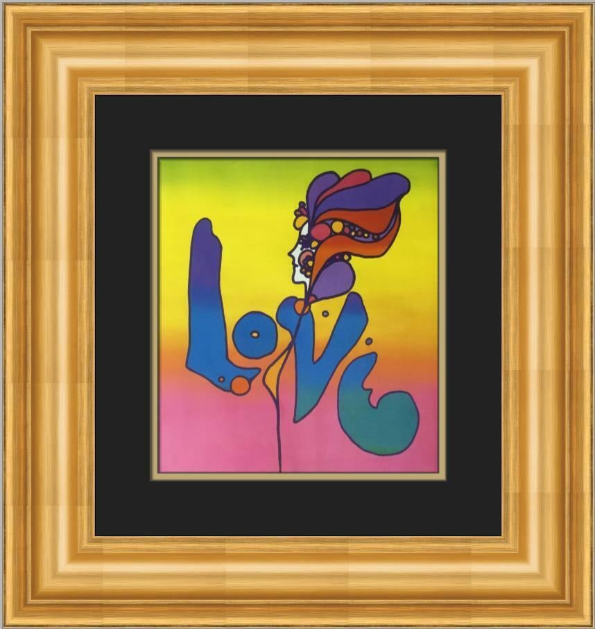 Peter Max - Love - Newly Custom Framed Print: Peter Max - Love - Newly Custom Framed Print Size: Medium Region Of Origin: United States Artist: Peter Max Production Technique: Lithography Framing: Matted & Framed Custom Bundle: No Style: Pop Art