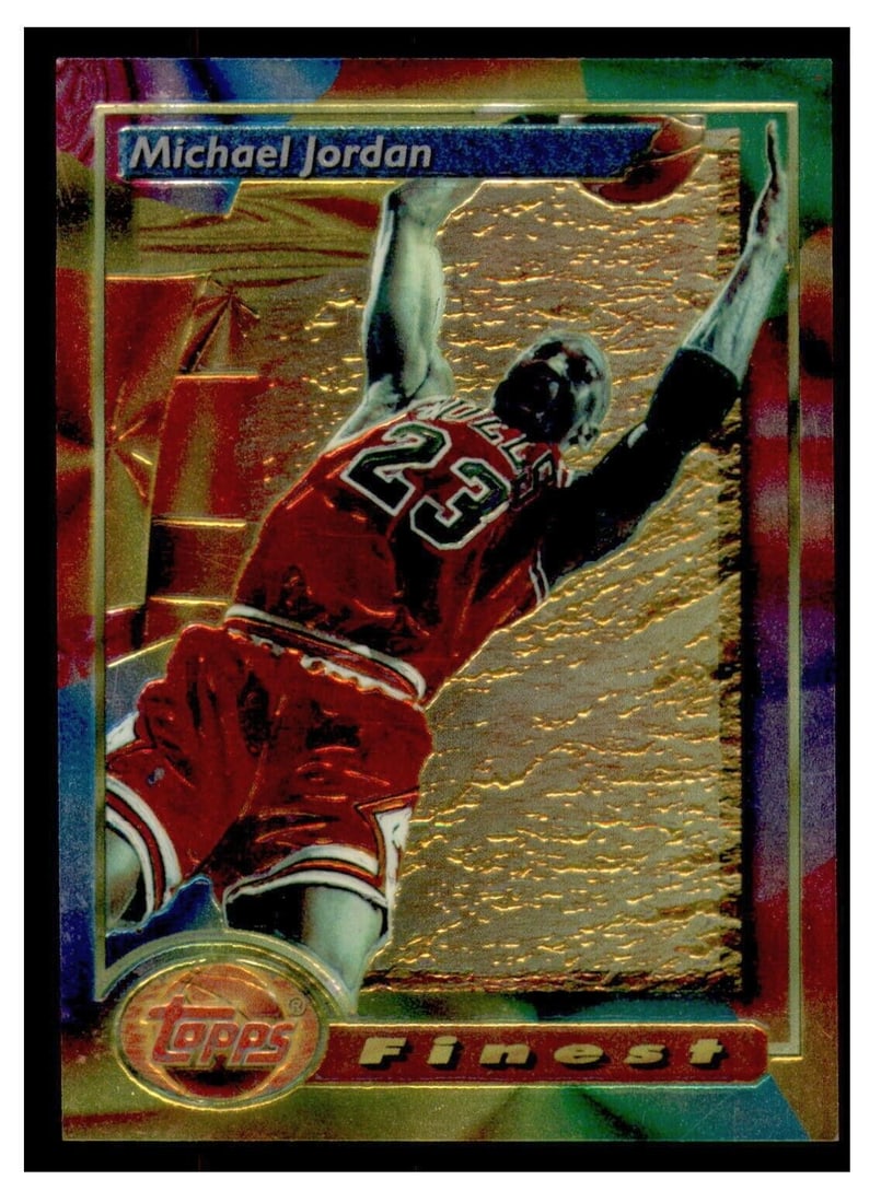 Michael Jordan Chicago Bulls 1993-94 Topps Finest Mint: Michael Jordan Chicago Bulls 1993-94 Topps Finest Mint Card Size: Standard Autographed: No League: National Basketball Association (NBA) Set: 1993-94 Topps Finest Player/Athlete: Michael Jordan Year M