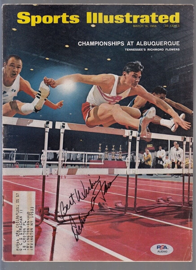 Richmond Flowers signed Tennessee Vols 1966 Sports Illustrated PSA/DNA 91399: Richmond Flowers signed Tennessee Vols 1966 Sports Illustrated PSA/DNA 91399 Player: Richmond Flowers Signed: Yes Original/Reprint: Original Autograph Authentication: Professional Sports Authenticator