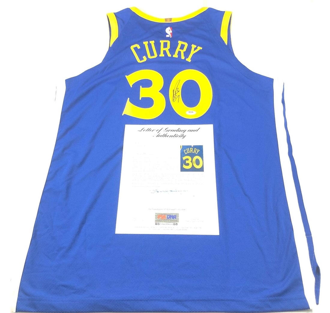 Stephen Curry signed jersey PSA/DNA Auto Grade 10 Autographed WARRIORS: Stephen Curry signed jersey PSA/DNA Auto Grade 10 Autographed WARRIORS Sport: Basketball Product: Jersey Original/Reprint: Original Pre-Owned While the lot images are representative of the item, the s