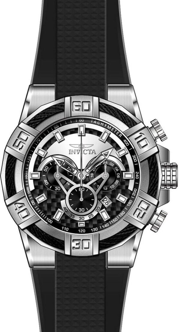 Invicta Men Bolt Silver Black Dial Chrono Quartz Black Band Watch 24691 NEW: Invicta Men Bolt Silver Black Dial Chrono Quartz Black Band Watch 24691 NEW Brand: Invicta Department: Men Type: Wristwatch Band Color: Black Customized: No Dial Color: Black Model: 24691 With Origina